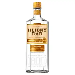 Горілка Hlibny Dar Пшенична 40% 1л зображення