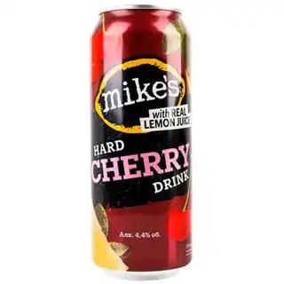 Пиво Mike's Cherry Hard Drink спеціальне 4,4% 0,5л зображення