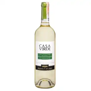 Вино Casa Verde Sauvignon Blanc-Chardonnay біле напівсолодке 12% 0,75л зображення