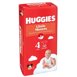 Підгузки Huggies Little Movers 4 7-18кг 50шт зображення