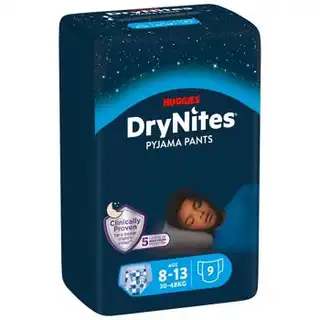 Підгузки-трусики Huggies DryNites для хлопчиків нічні 8-13років 9шт зображення