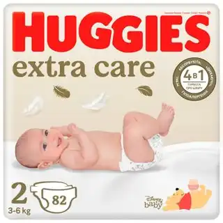 Підгузки Huggies Extra Care 2 3-6кг 82шт зображення