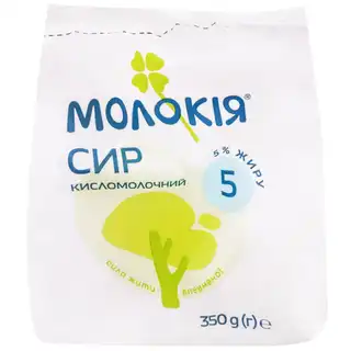Сир кисломолочний Молокія 9% 350г зображення