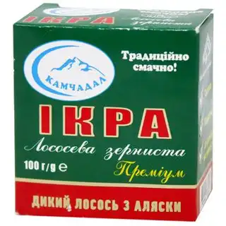 Ікра лососева Камчадал Преміум зерниста 100г зображення