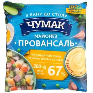 Майонез Чумак Провансаль 67% 300г зображення