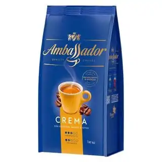Кава в зернах Ambassador Crema 1кг зображення