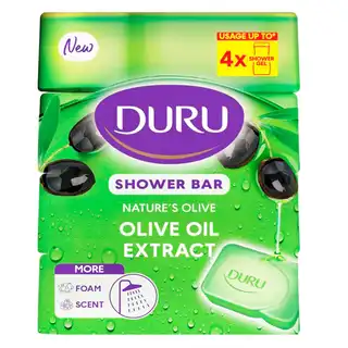 Мило тверде Duru Natural з екстрактом оливкової олії 4шт*150г зображення