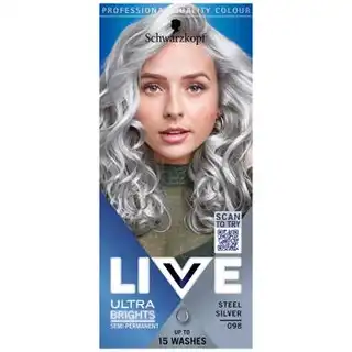 Фарба для волосся Live Ultra Brights 98 Срібний металік зображення