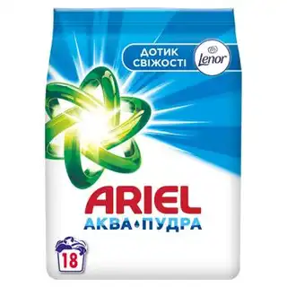 Пральний порошок Ariel Аква-пудра Дотик свіжості Lenor автомат 2,7кг зображення