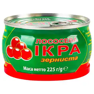 Ікра Шаланда лососева зерниста 225г зображення
