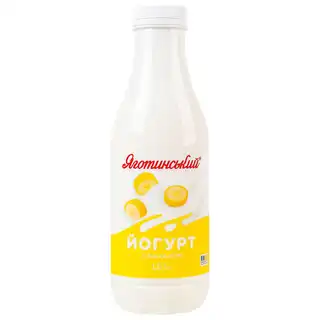 Йогурт Яготинський з бананом 1,5% 750г зображення