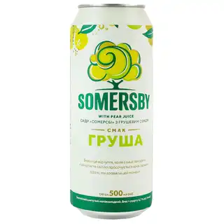 Сидр Somersby з грушевим соком 4,7% 0,5л зображення